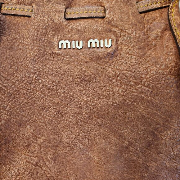 Miu Miu brown leather shoulder bag - Picture 2 of 15